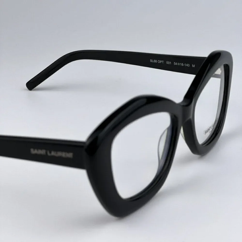 NEW Saint Laurent SL68 OPT 001 Black Cat Eye Women Eyeglasses